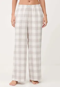 Hollister Co. pantaloni de pijama culoarea bej, KI346-5054 imagine