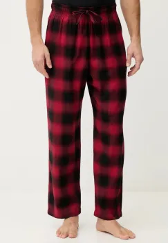 Hollister Co. pantaloni de pijama culoarea bordo, cu model, KI313-5001-506 imagine