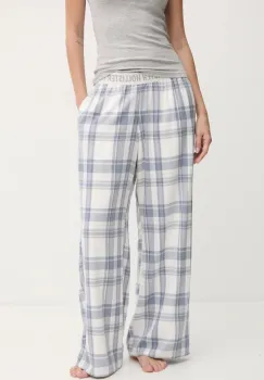 Hollister Co. pantaloni de pijama femei, culoarea alb, KI346-4051 imagine