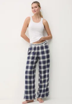 Hollister Co. pantaloni de pijama femei, culoarea albastru marin, KI346-4013 imagine