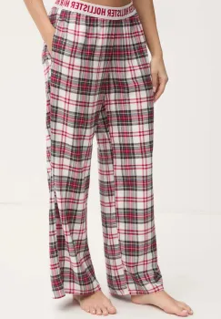 Hollister Co. pantaloni de pijama femei, culoarea bej, KI346-4047 imagine