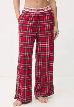 Hollister Co. pantaloni de pijama femei, culoarea rosu, KI346-4040 imagine