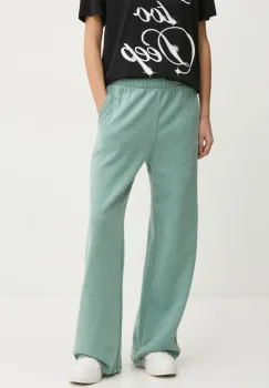 Hollister Co. pantaloni de trening culoarea verde, melanj, KI347-4151 imagine