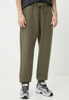 Hollister Co. pantaloni de trening culoarea verde, neted, KI334-5160-330 imagine