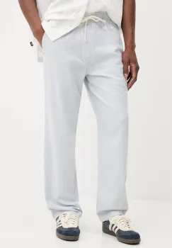 Hollister Co. pantaloni din amestec de in cu fason chinos, KI330-5039 imagine