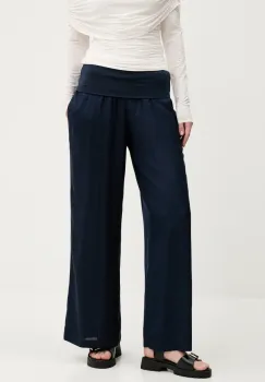 Hollister Co. pantaloni femei, culoarea albastru marin, drept, high waist, KI356-5106 imagine