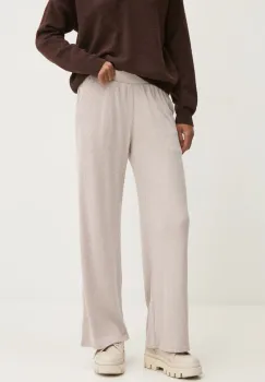 Hollister Co. pantaloni femei, culoarea maro, drept, high waist, KI346-4053 imagine