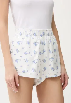 Hollister Co. pantaloni scurti de pijama culoarea alb, KI346-5033 imagine