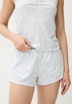 Hollister Co. pantaloni scurti de pijama culoarea bej, KI346-5035 imagine