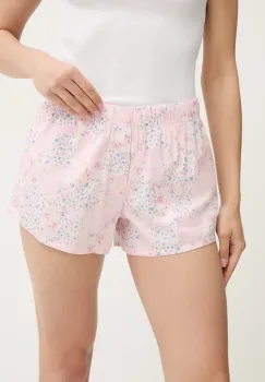 Hollister Co. pantaloni scurti de pijama din bumbac culoarea roz, bumbac, KI346-5016 imagine