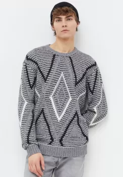 Hollister Co. pulover barbati, culoarea gri imagine