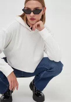 Hollister Co. pulover culoarea alb, light imagine