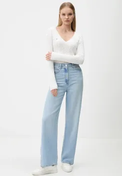 Hollister Co. pulover culoarea alb, light, KI350-5132 imagine