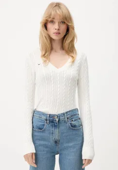 Hollister Co. pulover culoarea bej, light, KI350-5132 imagine