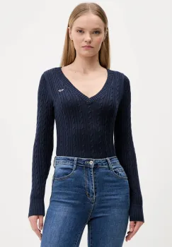 Hollister Co. pulover culoarea bleumarin, KI350-5132 imagine