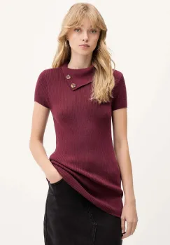 Hollister Co. pulover culoarea bordo, light, KI350-5130 imagine