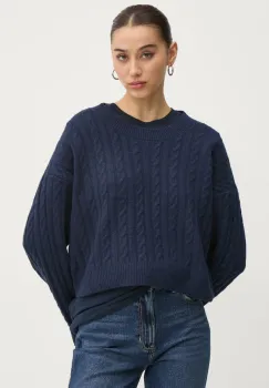 Hollister Co. pulover femei, culoarea albastru marin, KI350-4274 imagine