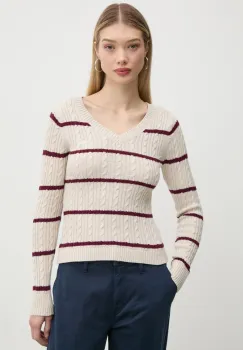 Hollister Co. pulover femei, culoarea bej, KI350-4261 imagine