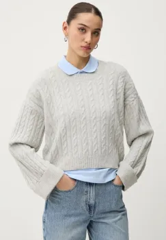 Hollister Co. pulover femei, culoarea gri, KI350-4274 imagine