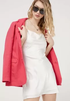 Hollister Co. rochie culoarea alb, mini, evazati imagine