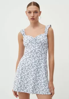 Hollister Co. rochie culoarea alb, mini, evazati, KI359-4173 imagine