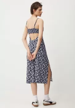 Hollister Co. rochie culoarea albastru marin, midi, mulata imagine