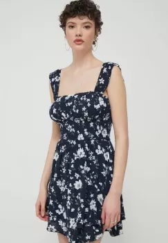 Hollister Co. rochie culoarea albastru marin, mini, evazati imagine