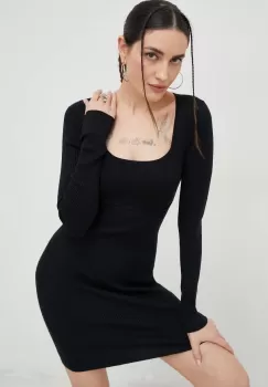 Hollister Co. rochie culoarea albastru marin, mini, mulata imagine