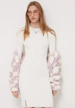 Hollister Co. rochie culoarea bej, mini, mulata imagine