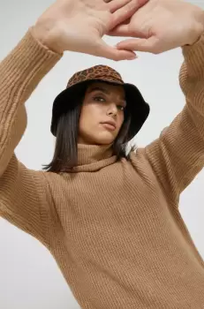 Hollister Co. rochie culoarea bej, mini, oversize imagine