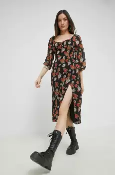 Hollister Co. rochie culoarea negru, mini, evazati imagine