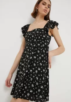 Hollister Co. rochie culoarea negru, mini, evazati imagine