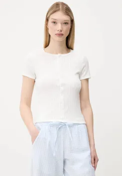 Hollister Co. tricou culoarea alb, KI339-5187 imagine