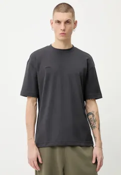 Hollister Co. tricou culoarea gri, neted, KI323-5410-900 imagine