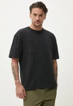 Hollister Co. tricou din bumbac barbati, culoarea negru, uni, KI324-5062 imagine