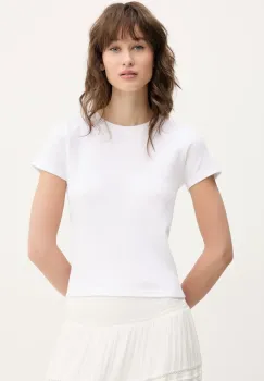 Hollister Co. tricou din bumbac culoarea alb, KI339-5061 imagine