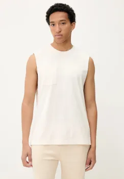 Hollister Co. tricou din bumbac culoarea bej, KI324-5319 imagine