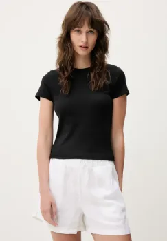 Hollister Co. tricou din bumbac culoarea negru, KI339-5061 imagine