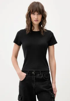 Hollister Co. tricou din bumbac culoarea negru, KI339-5073-900 imagine