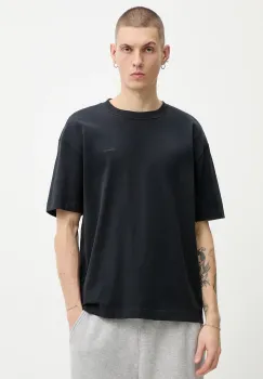 Hollister Co. tricou din bumbac culoarea negru, neted, KI323-5400-900 imagine