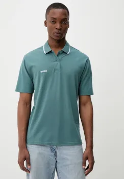 Hollister Co. tricou polo culoarea verde, uni, KI324-5199 imagine