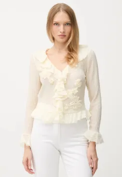 Hoss Intropia camasa culoarea bej, regular, 6282656 imagine