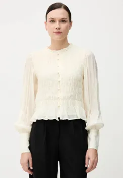 Hoss Intropia camasa culoarea bej, regular, 6282690 imagine