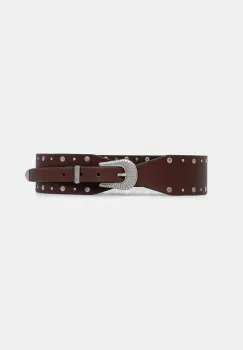 Hoss Intropia curea de piele culoarea maro, 5022314 imagine