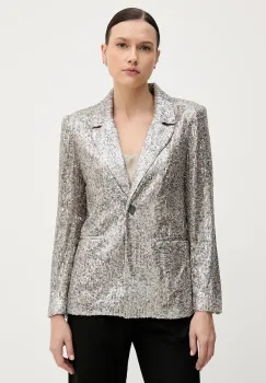 Hoss Intropia sacou culoarea bej, un singur rand de nasturi, 5472054 imagine