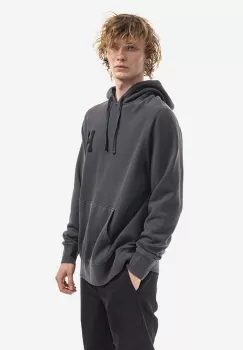 HUF bluza Monotone P/O Fleece barbati, culoarea gri, cu gluga, cu imprimeu imagine