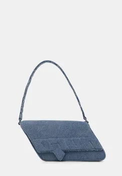 HUGO Blue geanta pentru femei, din denim Ulani D_Shoulder Bag imagine