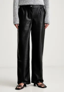 HUGO Blue pantaloni pentru femei din imitatie de piele Hidaya-2_B imagine
