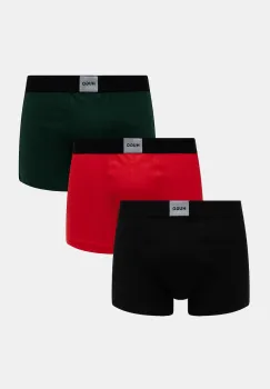 HUGO boxeri barbati bumbac cu elastan TRUNK TRIPLET GALAXY pachet de 3 imagine