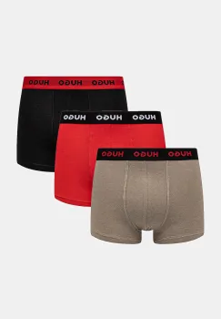 HUGO boxeri barbati bumbac cu elastan TRUNK TRIPLET PACK pachet de 3 imagine